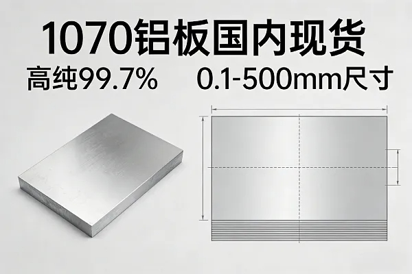 1070 铝板国内现货|高纯 99.7%|0.1-500mm尺寸(图1) 1070 铝板国内现货|高纯 99.7%|0.1-500mm尺寸(图1)