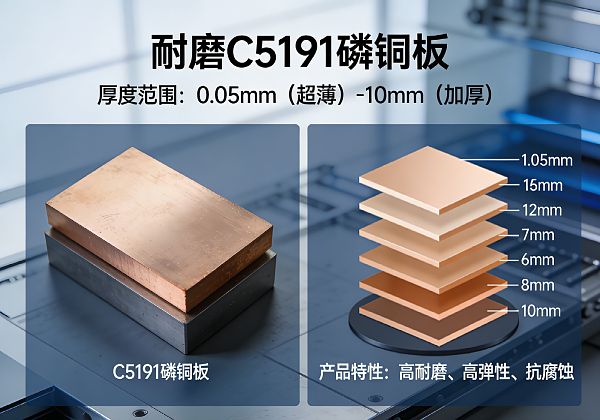 耐磨 C5191 磷铜板 0.05mm 超薄到 10mm 加厚(图1)