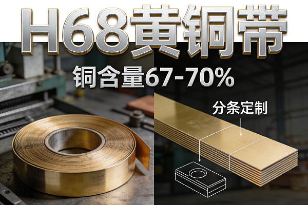 67-70% 铜含量 H68 黄铜带 激光切割无毛刺 分条定制(图1)