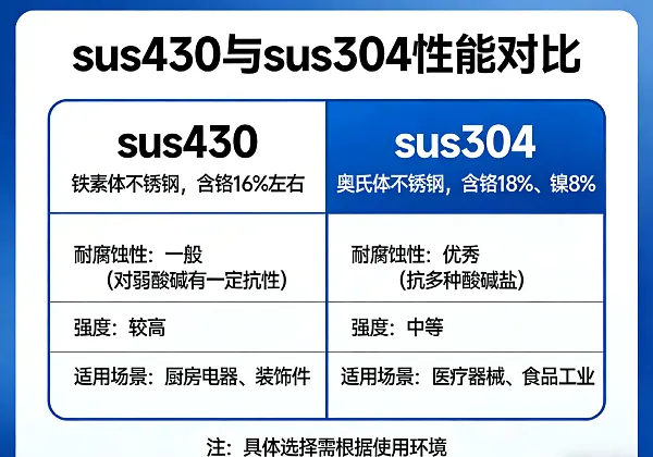 sus430和sus304谁好(图1) sus430和sus304谁好(图1)