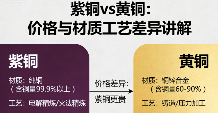 紫铜 vs 黄铜哪个贵？材质工艺差异讲解(图1)