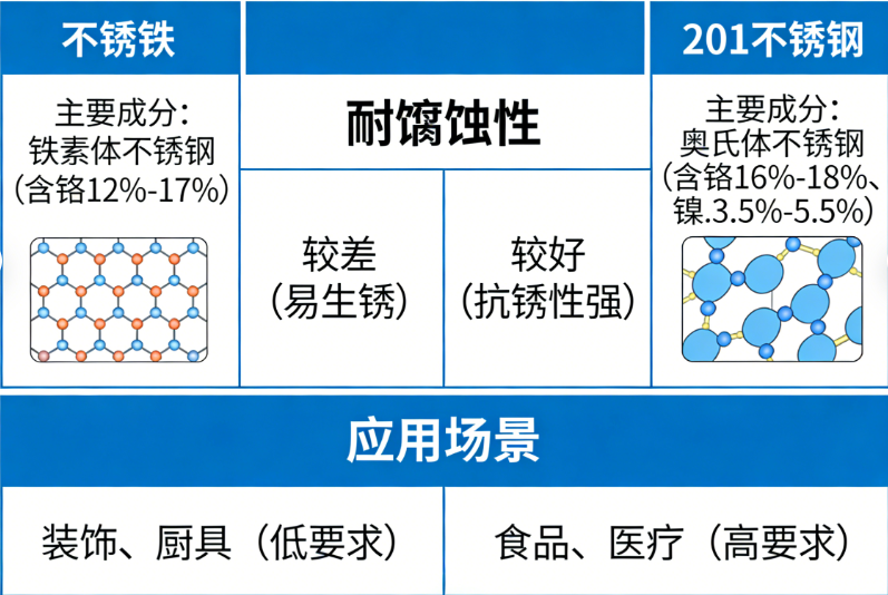 不锈铁是201不锈钢吗(图1) 不锈铁是201不锈钢吗(图1)