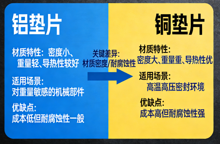 铝垫片和铜垫片哪个好(图1) 铝垫片和铜垫片哪个好(图1)