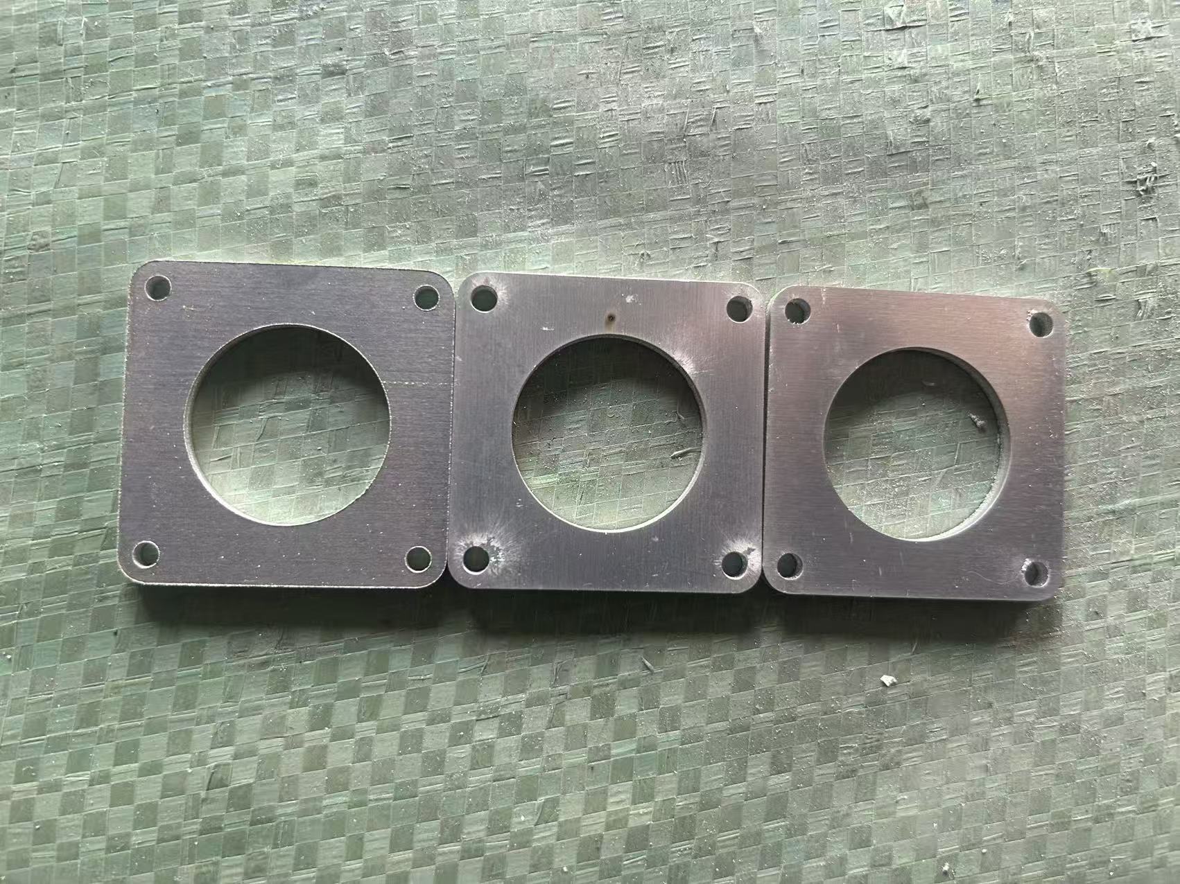 6061 铝制圆形镂空连接片 激光切割加工